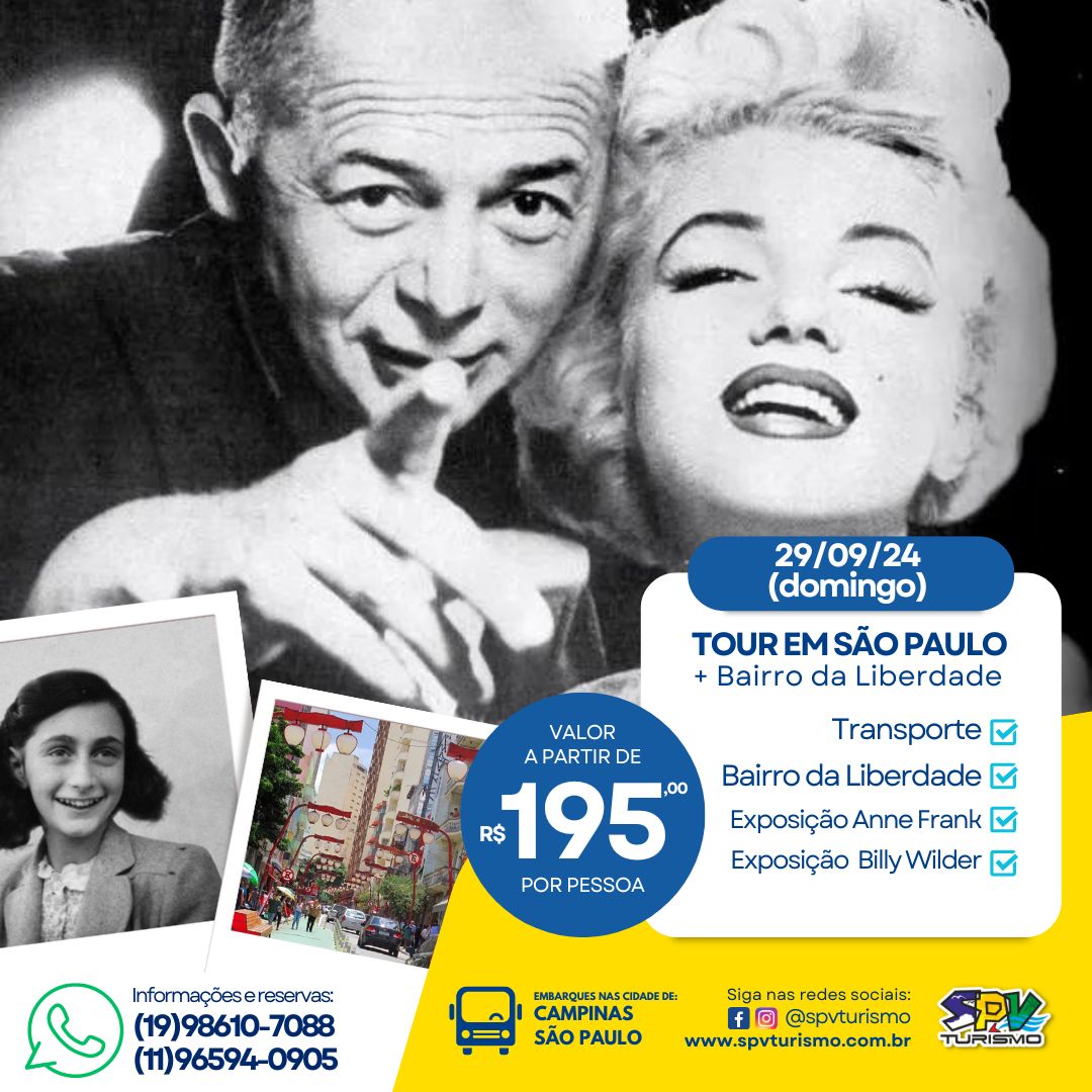 TOUR NA CIDADE DE SÃO PAULO: Bairro da Liberdade + exposições de Billy Wilder e Anne Frank